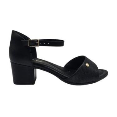 Imagem de Sandalia Feminina Salto Baixo Clássica Sola Macia Comfortflex 2557405-Feminino