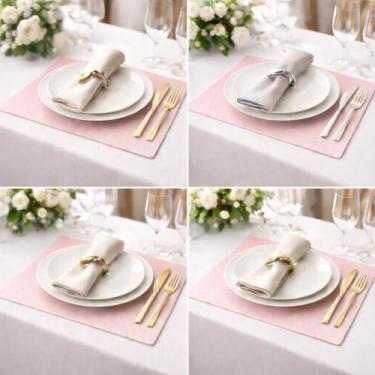 Imagem de Jogo Americano Sousplat e Guardanapo de Mão e Boca Versátil 2 em 1 Oxf