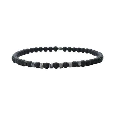 Imagem de Pulseira Masculina De Pedra Natural Olho De Tigre 4mm, Joias De Praia 