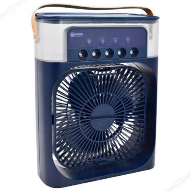 Imagem de Umidificador Climatizador USB com LED Colorido 600mL Ventilador Mini A