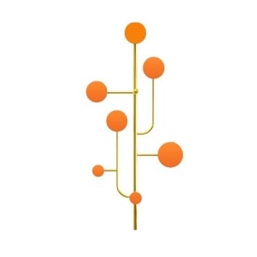 Imagem de x3anggyt5 Cabide de parede para cabide cabide montado na parede, cabideiro para pendurar na entrada, cabide de metal, ganchos decorativos criativos para casaco, bolsa, toalha, ganchos de casaco