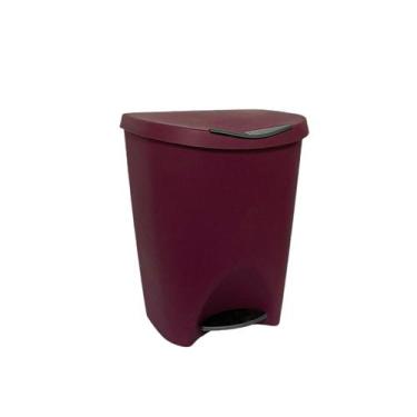 Imagem de Lixeira 7,5l Cesto Pedal Lixo Banheiro Resistente Escritório - Usual U