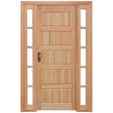 Imagem de Porta de Almofadas com Marco e Vitrôs Dos Dois s Rondosul Abertura Dir