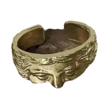 Imagem de Anel Vintage Ajustável Com Máscara De Vênus Para Homens, Joia De Moda 