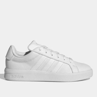 Imagem de Tênis Infantil Adidas Grand Court 3.0, Branco, 38