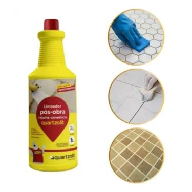 Imagem de Limpador Pós Obra Rejunte Cimentício 1l Quartzolit