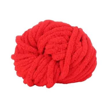 Imagem de Fio De Chenille Macio E Colorido 250g Para Tricô Grosso, Ninhos Para P