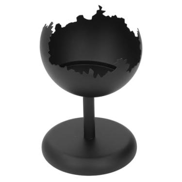 Imagem de Ferro Preto Castiçal Titular Vintage Mesa De Jantar Suporte De Vela Decorativo Castiçal Titular para Salas Decoração de casa Material De Ferro Clássico Preto Castiçal (S)