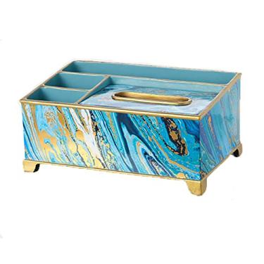 Imagem de Capa de caixa de lenços, suporte de caixa de lenços multifuncional com caixa de controle remoto de papelaria, caneta de lenço decorativa, organizador remoto