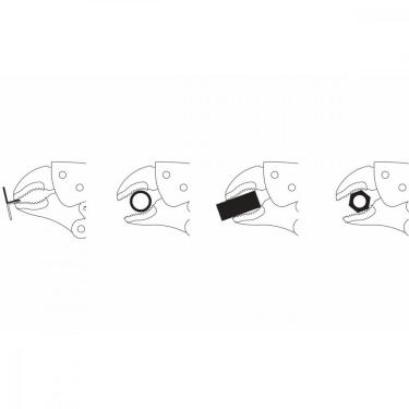 Imagem de Alicate de Pressão Mordente Curvo 10" Tramontina PRO