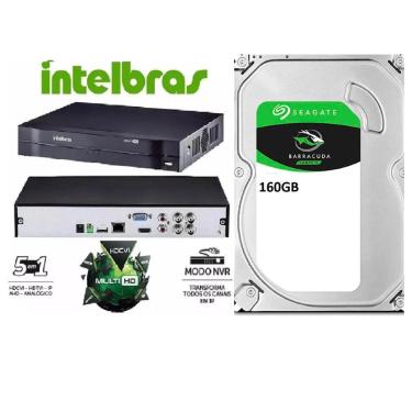 Imagem de Dvr gravador INTELBRAS 4 canais Full hd + hd 160GB