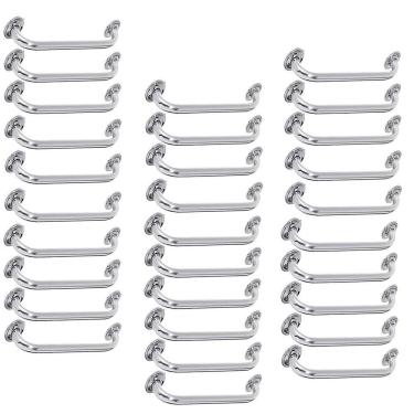 Imagem de Alça De Apoio Inox Barra 50cm Kit 30 Unidades Acessibilidade Cadeirante Banheiro Idoso Box Suporte Corrimao Segurança