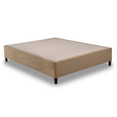 Imagem de Cama Box Base Universal Queen Clickbox Suede Clean (158x198x28) - Herval