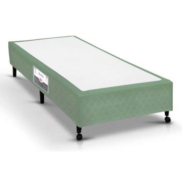 Imagem de Cama Box Base Universal Solteiro Poli Tecido Green (88x188x23) - Castor