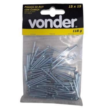 Imagem de Prego de Aço com Cabeça Vonder 15 x 15 118g