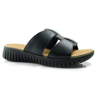 Imagem de Tamanco Flat de Couro Feminino Usaflex MA12003-Feminino