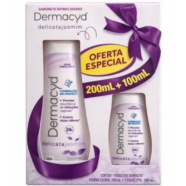 Imagem de Kit Sabonete Líquido Íntimo Dermacyd Delicata Jasmim (200ml + 100ml)