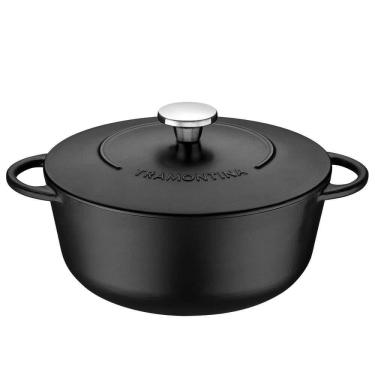 Imagem de Caçarola Tramontina Trento 28cm 6l Ferro Fun. Esmaltado E Rev. Int. Ant. Starflon Excellent 20805028