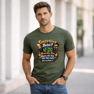 Imagem de Camiseta Masculina Sexta Feira Quem Fez Fez Novidade Oferta - Agil, Ve