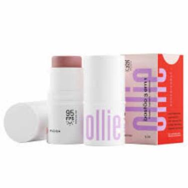 Imagem de Blush Batom e Sombra Rosa 4,5g Bastão 3 em 1 Ollie FPS 95