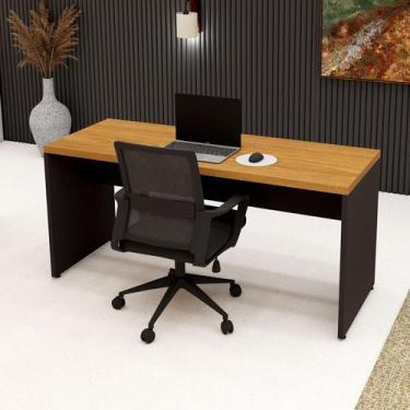 Imagem de Escrivaninha 1,60m x 0,60m Pés Painel e Cadeira Diretor F5 - F5 Office