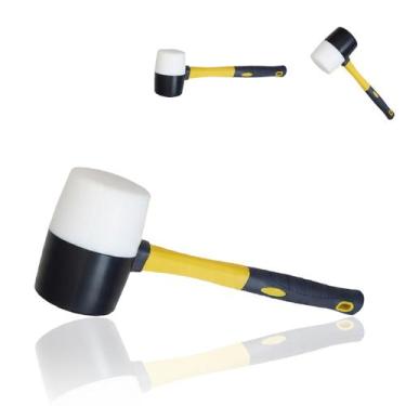 Imagem de Martelo De Borracha Assentar Piso Azulejo Ergonomico Obra Marreta Cons