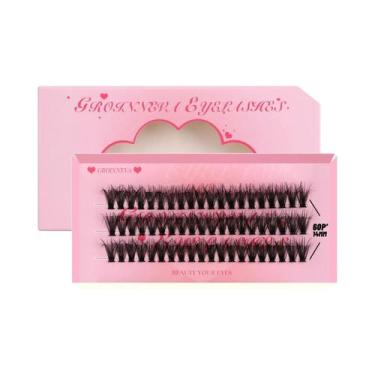 Imagem de Cílios Postiços Naturais Em Tufos 8-16mm, Bandeja Mista De Cílios Indi