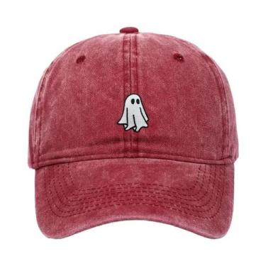 Imagem de Boné De Beisebol Bordado Com Padrão De Fantasma De Halloween Para Home