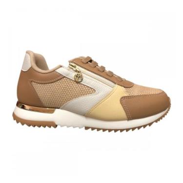 Imagem de Tênis Modare Feminino Sneaker Ultraleve, Tan, Off white, 37