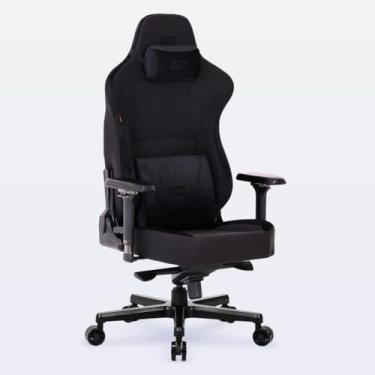 Imagem de Cadeira Gamer DT3 Royce, ergonomica e confortável em Tecido DT3 Techsoft™, espuma injetada, estrutura reforçada em aço tubular, braços 4D+, suporta até 180kg e altura máx. de 2,10m(Cool Black)