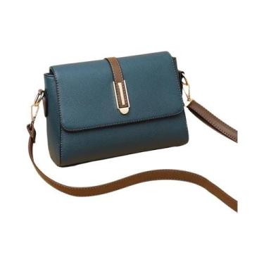 Imagem de Bolsa Transversal Vintage Feminina Em Couro PU Com Bolso - Yogodlns, A