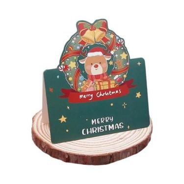 Imagem de Cartões De Natal Miniatura 6PCS Com Envelope Escolar, Cartão Postal E 