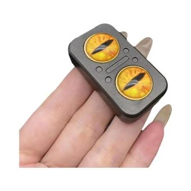 Imagem de Fidget Spinner Magnético Giratório Coruja Com Cartão De Empurrar, Brin