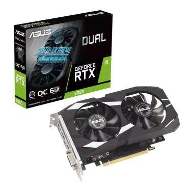Imagem de Placa de Vídeo GeForce RTX 3050 6GB GDDR6 96bits - Dual OC Edition - Asus 90YV0K60-M0NA00
