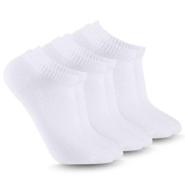 Imagem de Kit com 3 Pares Meias Cano Invisível Branco Zee Rucci, 35-38