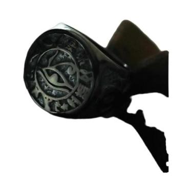 Imagem de Anel Unissex Retrô Punk Olho De Hórus Em Aço Inoxidável À Prova d'Água