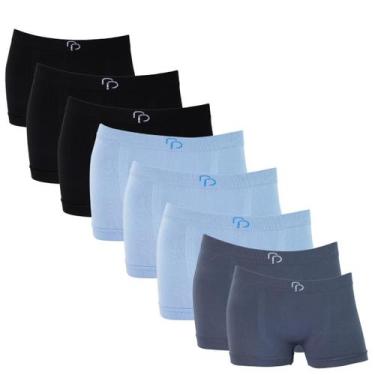 Imagem de Kit 8 Cueca Infantil Menino Sem Costura Básica Poliéster - Rafa Parize