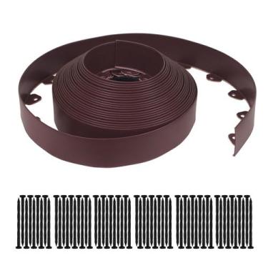 Imagem de Cercado para Jardín Gardzen 18 m Marrón 7,6 cm de Altura con 60 Estaca