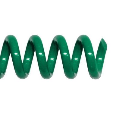 Imagem de Espiral Para Encadernação 07mm Verde 25 Folhas 100 Unids. - Plaspiral