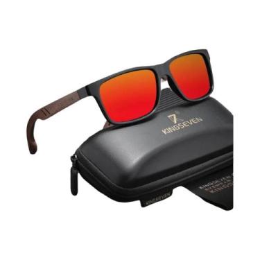 Imagem de Óculos De Sol Vintage De Madeira Polarizados UV400 Para Homens E Mulhe