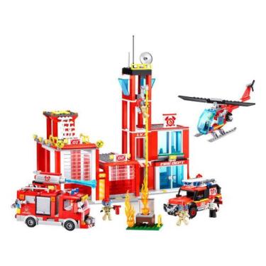 Imagem de Blocos de Montar Max City Fire Station 976 peças - Candide
