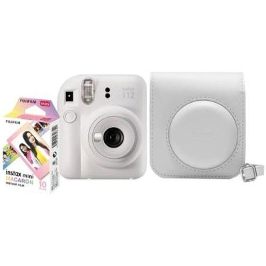 Imagem de Kit Câmera Instax Mini 12 Branca com 10 Filmes Macaron - Fujifilm, Bra