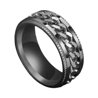 Imagem de Anel Giratório de Aço Inoxidável - Estilo Punk para Homens e Mulheres,