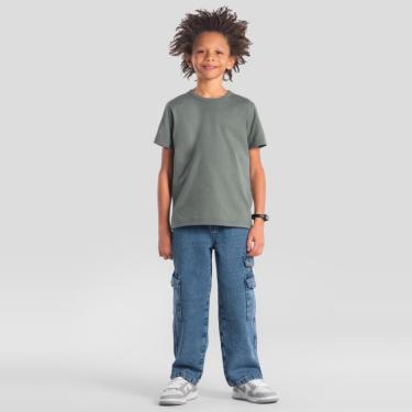 Imagem de Calça cargo jeans infantil menino Brandili