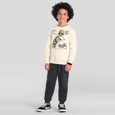 Imagem de Conjunto infantil menino de skate em moletom Brandili