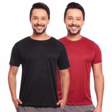 Imagem de Kit 2 Camisas Academia Esportiva Com Proteção Uv Masculina-Masculino