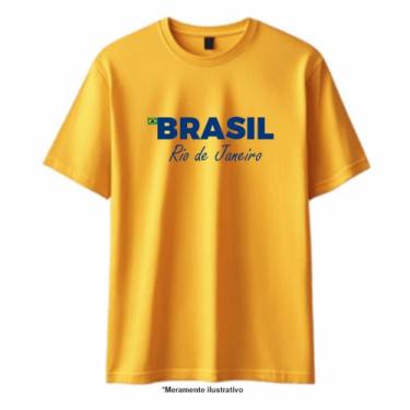 Imagem de Camiseta Brasil - Rio de Janeiro - 100% Algodão - Firstweb Gráfica, GG