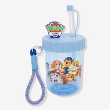 Imagem de Copo Infantil Copo Canudo Flip Infantil Patrulha Canina com Canudo e Tampa Rosqueável, Design Ergonômico com Alça