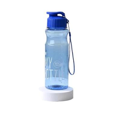 Imagem de Garrafa De Água Transparente De 650ML Portátil Para Escola, Academia, 