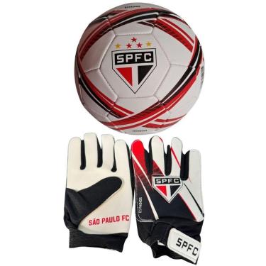 Imagem de Luva De Goleiro Infantil DRB + Bola São Paulo-Unissex